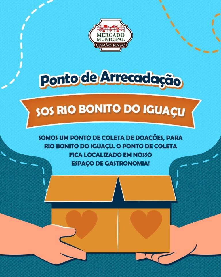 📢 Ponto de Arrecadação - SOS Rio Bonito do Iguaçu Estamos arrecadando doações para apoiar as fa